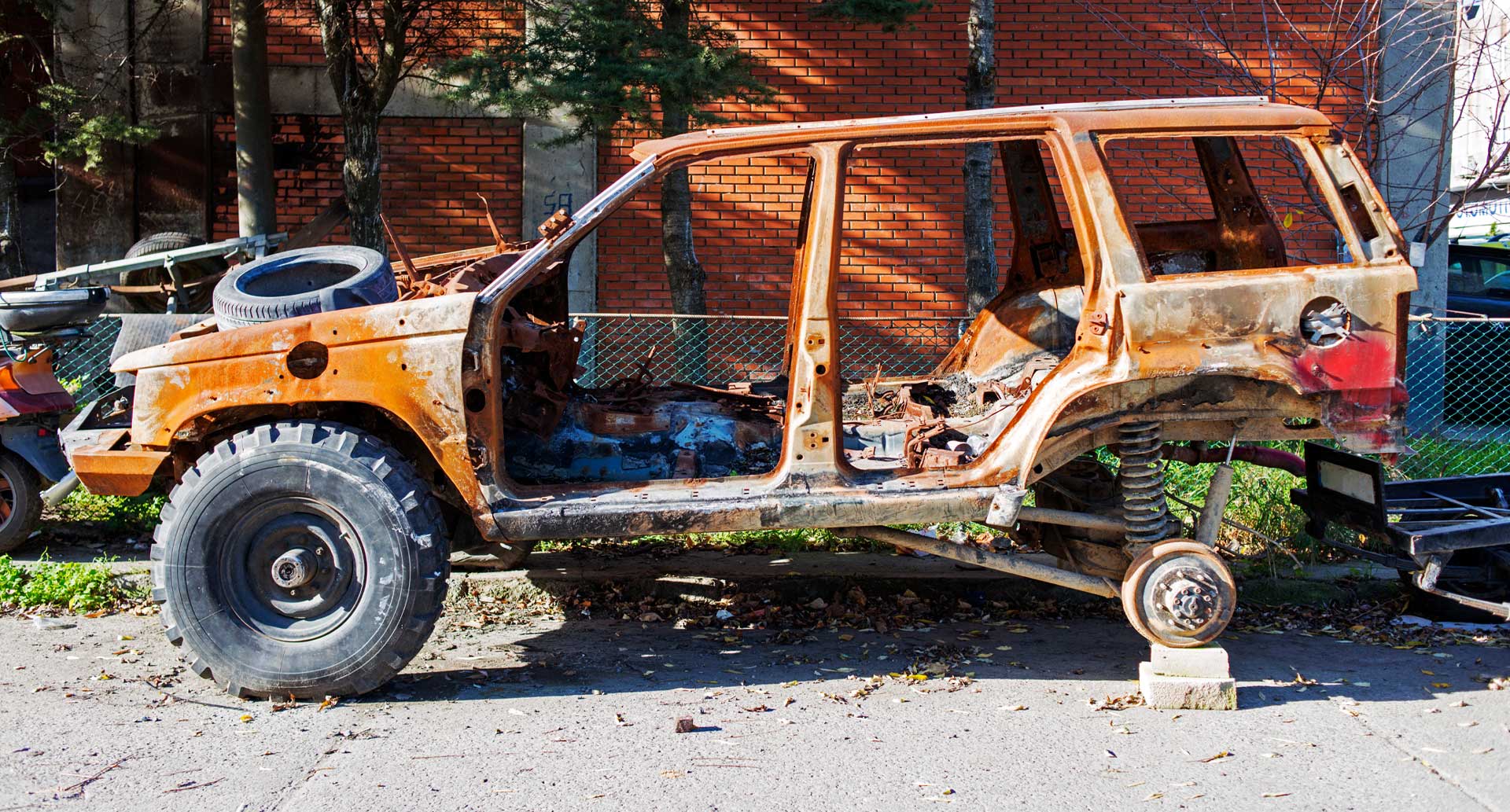 H1 towing - junk car